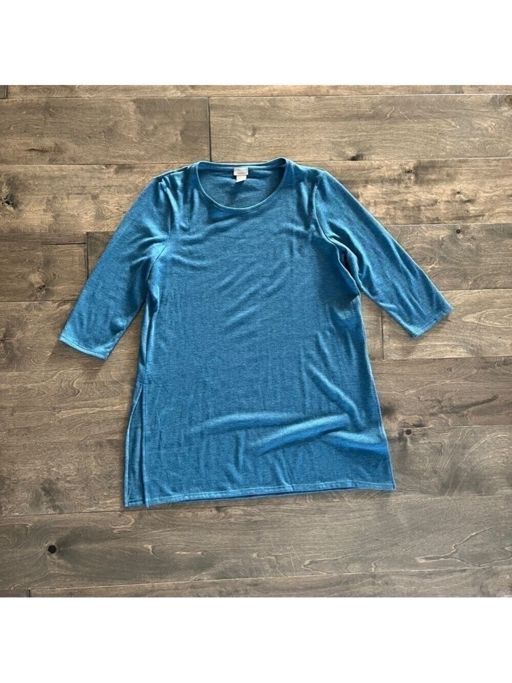 Chicos Blue Tunic Sweater (Size 2)